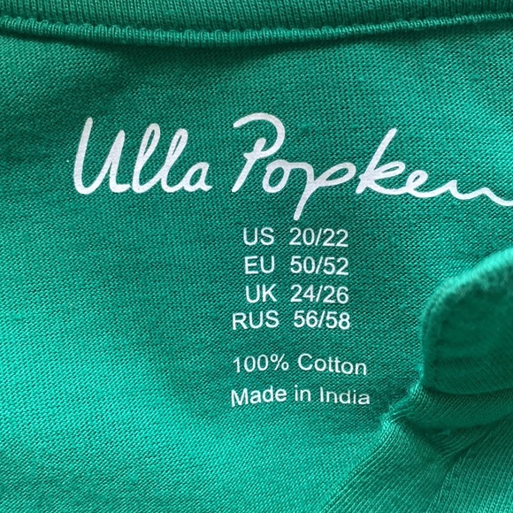 ULLA POPKEN EUROPE GREEN DRESS PLUS US 20 / 22 NEW - Picture 8 of 8